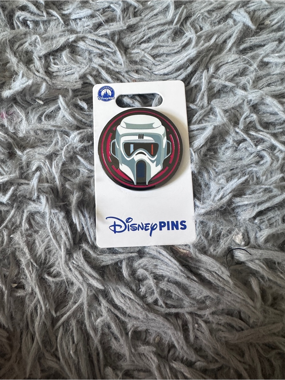 Disney Scout Trooper Pin - White, Black & Red Accents